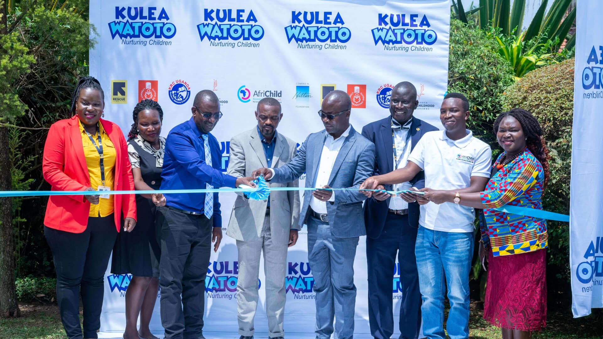 Consortium members during the official launch of Kulea Watoto Project in Kampala.