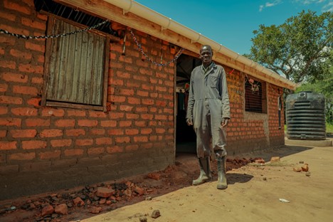 Kassim Juma freely offered land on which the learning center was erected