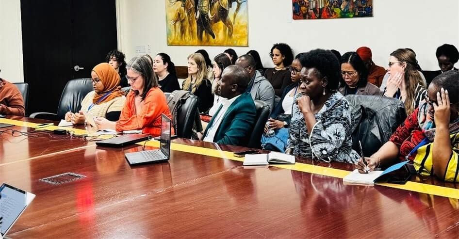 Some of the participants at the CSW69 side event at the Permanent Mission of Uganda to the UN - Kulea Watoto